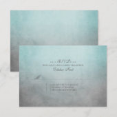 Mariage rustique Turquoise et gris bohème RSVP (Devant / Derrière)