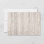 Mariage rustique vintage dentelle & bois RSVP (Dos)