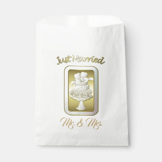 Mariage - Sacs Faveur Blanc (Devant)