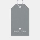 Mariage San Diego | Étiquettes cadeaux de message (Dos)