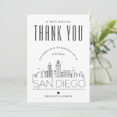 Mariage San Diego | MERCI + CARTE PHOTO (Debout devant)