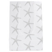 Mariage Sea Stars Bienvenue Pink Brown papier sac (Dos)