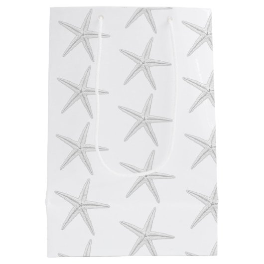 Mariage Sea Stars Bienvenue Pink Brown papier sac (Dos)