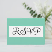 Mariage Seafoam Vert Argent RSVP (Debout devant)