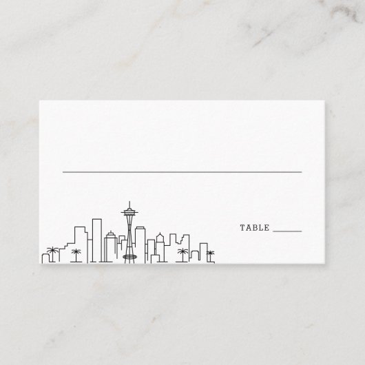 Mariage Seattle | Placer les cartes avant et arriè (Devant)