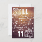 Mariage Siège Lieu Numéro de table Mason Jar Light (Devant)