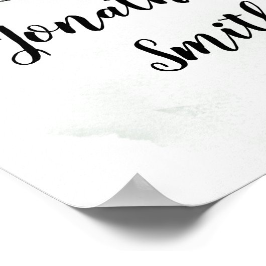 Mariage signe de bienvenue affiche succulente euca (Coin)