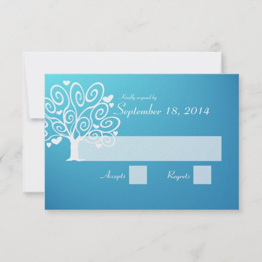Mariage Silhouette RSVP (Devant)