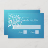 Mariage Silhouette RSVP (Devant / Derrière)