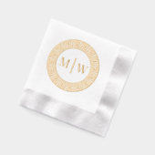 Mariage simple 2 Monogramme initial VS Clé grecque (Gauche)