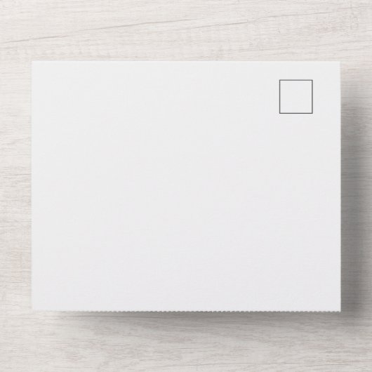 mariage simple blanc dans une seule invitation (Recto)