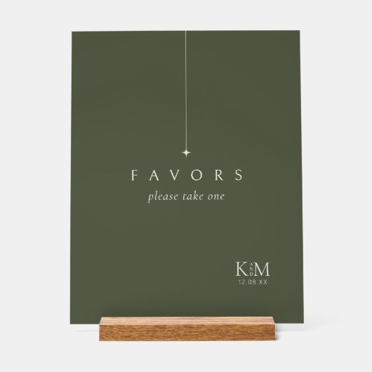 Mariage Simple Chic Favors Moss Green ID1046 (Recto)