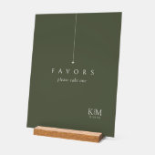 Mariage Simple Chic Favors Moss Green ID1046 (Angle)