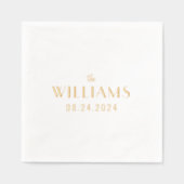 Mariage simple Date et nom de famille (Recto)