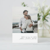 Mariage simple de thème photo RSVP (Debout devant)