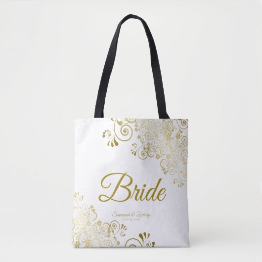 Mariage Simple Élégant Sac fourre-tout de mariage (Devant)