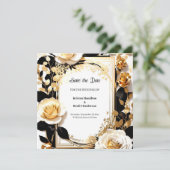 Mariage Simple Enregistrer La Carte Date (Debout devant)