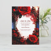 Mariage Simple Enregistrer La Carte Date (Debout devant)