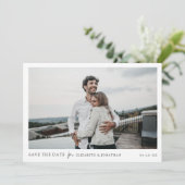 Mariage simple et chic Enregistrer la carte de dat (Debout devant)