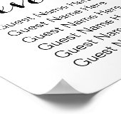 Mariage simple et chic | Tableau de sièges (Coin)