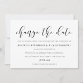Mariage simple et élégant Modifier la carte de dat (Devant)