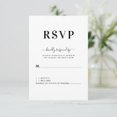 Mariage simple et simple moderne RSVP (Debout devant)