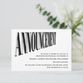 Mariage simple Faire-part reporté (Debout devant)