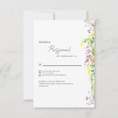 Mariage simple Fleur sauvage RSVP (Devant)