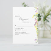 Mariage simple Fleur sauvage RSVP (Debout devant)