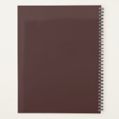 Mariage simple formel de jour marron chocolat (Dos)