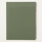 Mariage Simple Formel de Jour Vert Sauge et Or (Dos)