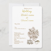 mariage simple invitation (Devant)