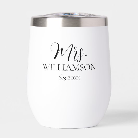 Mariage simple M. Mme Noms Date Personnalisée (Avant)