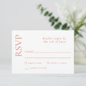 Mariage simple minimal blanc agrumes Grove RSVP (Debout devant)