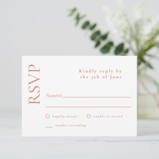 Mariage simple minimal blanc agrumes Grove RSVP (Debout devant)