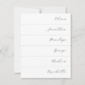 Mariage simple moderne Cursive Nom carte place (Devant)