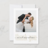 Mariage Simple moderne tendance minimaliste Merci (Devant)