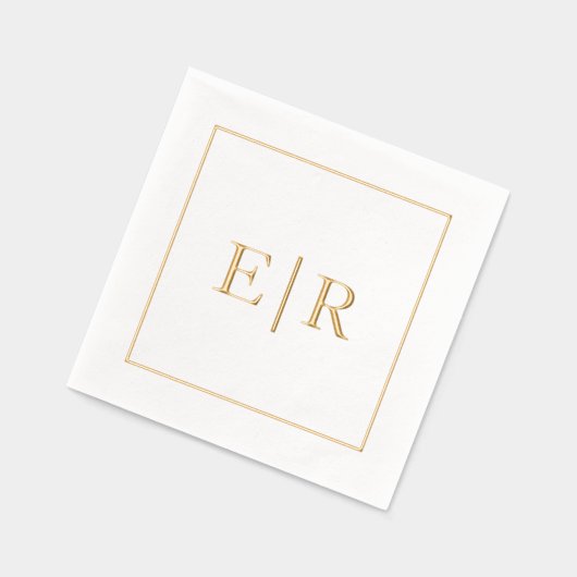 Mariage simple Monogramme élégant (Gauche)