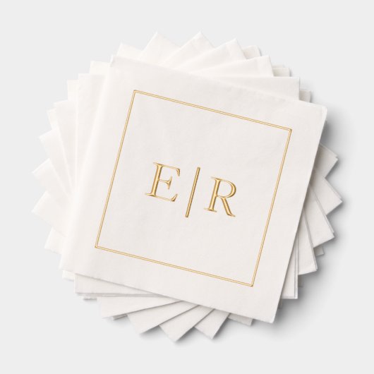 Mariage simple Monogramme élégant (Insitu (empilé))