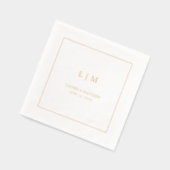 Mariage simple Monogramme élégant (Gauche)