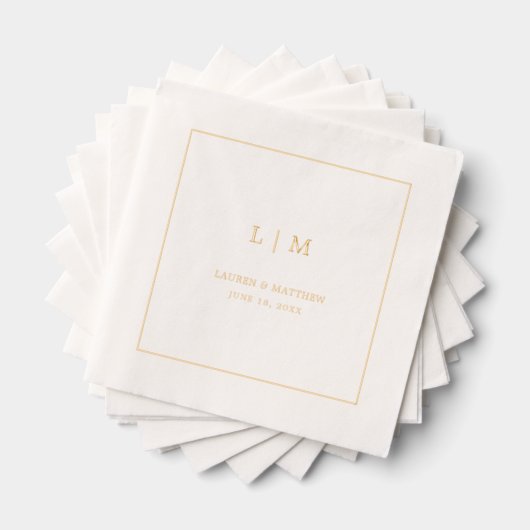 Mariage simple Monogramme élégant (Insitu (empilé))