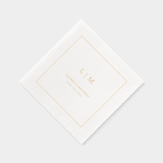 Mariage simple Monogramme élégant (Droite)