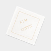 Mariage simple Monogramme élégant (Gauche)