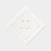 Mariage simple Monogramme élégant (Droite)