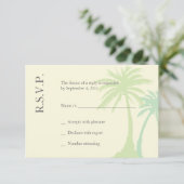 Mariage simple Palm Tree RSVP (Debout devant)
