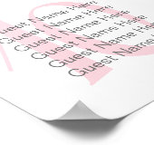 Mariage simple romantique | Tableau de sièges (Coin)