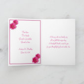 Mariage simple rose Gerbera Daisy Merci (Intérieur)