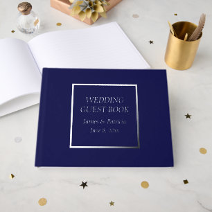 Mariage simple Stylisé bleu marine