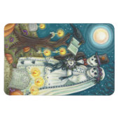 Mariage SKELETON DANS LE Rectangle DE MAGNET DU CE (Horizontal)