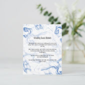 Mariage Smokey Blue Mist Détails Carte de boîtier (Debout devant)
